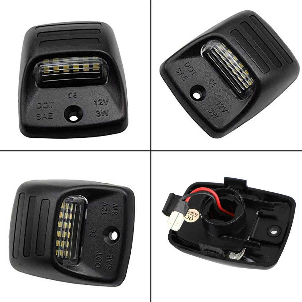 2 шт. светодиодные лампы для подсветки автомобильного номерного знака в сборе