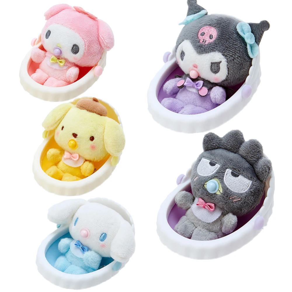 

New Kawaii Kuromi My Melody Cinnamoroll Plush Doll Toys Anime Cartoon Cradle Pacifier Soft Plushie Stuffed Toy Ornaments Gifts