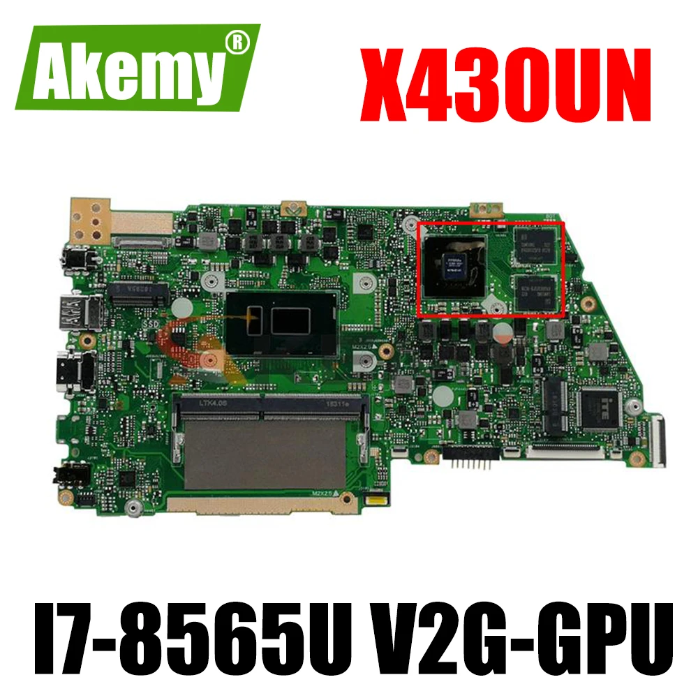 

X430UN Motherboard For asus VivoBook S14 S430 S430u X430u A430U S4300U X430UA X430UN Laptop Mainboard I7-8565U 8G RAM V2G-GPU