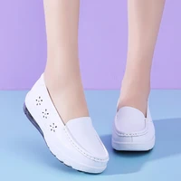womens shoes nurse shoes women casual soft sole summer white wedge leather mother shoes air cushion sole