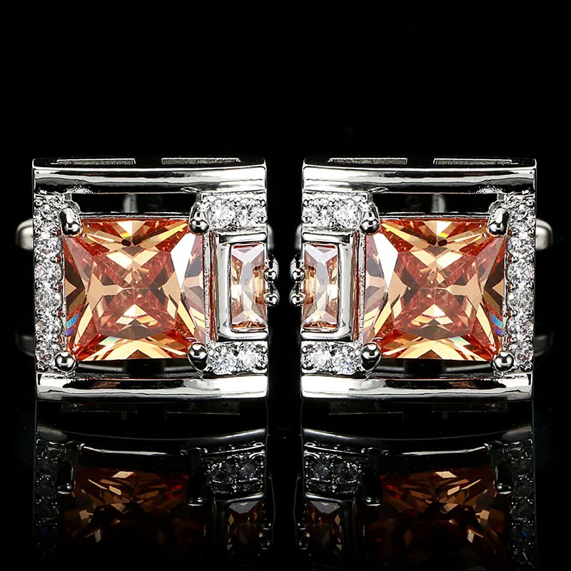 

1.7x1.7 Wholesale Man Cufflink Personalized Quadrate Luxury Wedding Women's Cufflinks for Guest Souvenirs Cuff Jewelry Men Gift