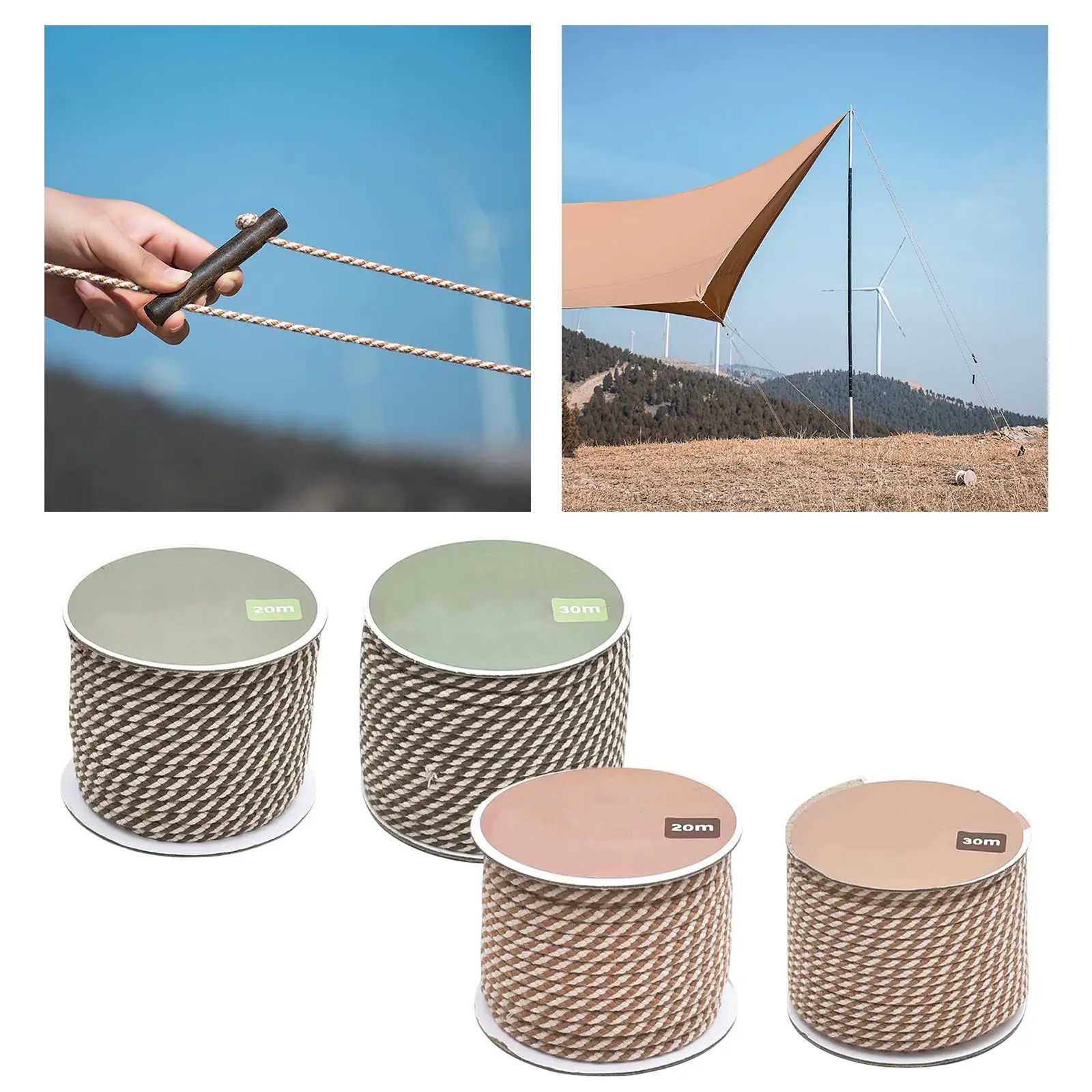 

Outdoor Tent Guy Line Adjusters Awning Carabiner Paracord Nylon Rope Wind Stopper Survival Gear Camping Canopy Cord Tightener