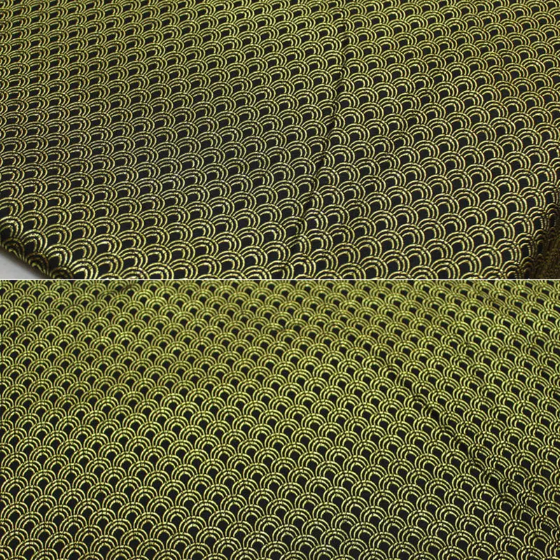 50x140 см китайский стиль рыбья чешуя узор дамасский атлас парча шелковая