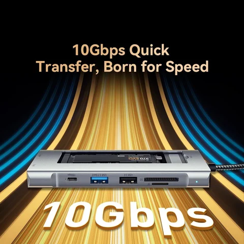 8-в-1 USB-хаб kebidumei для Macbook с поддержкой M.2 SSD