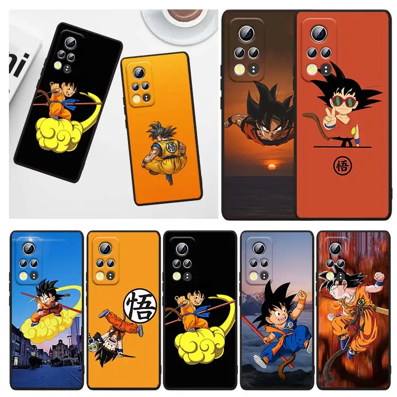 

Cartoon Goku Dragon Ball For Honor 60 50 30 30i 30S V30 X30i X20 10X X10 Play 5T Pro Plus Lite SE 5G Black Phone Case Capa
