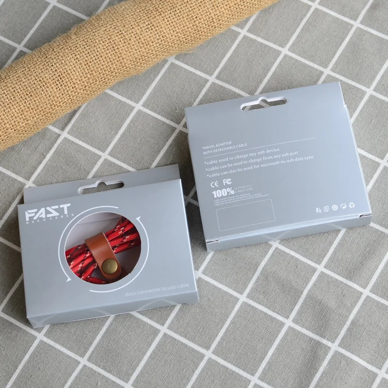 100 шт. упаковочная коробка для кабеля передачи данных зарядки телефона USB Type-C