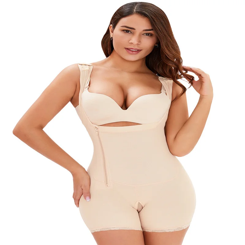 

2022 Women Full Body Open-Bust Underwear Waist Trainer Corset Seamless Slimming Bodysuit Lifter Plus Size 6XL Big Size
