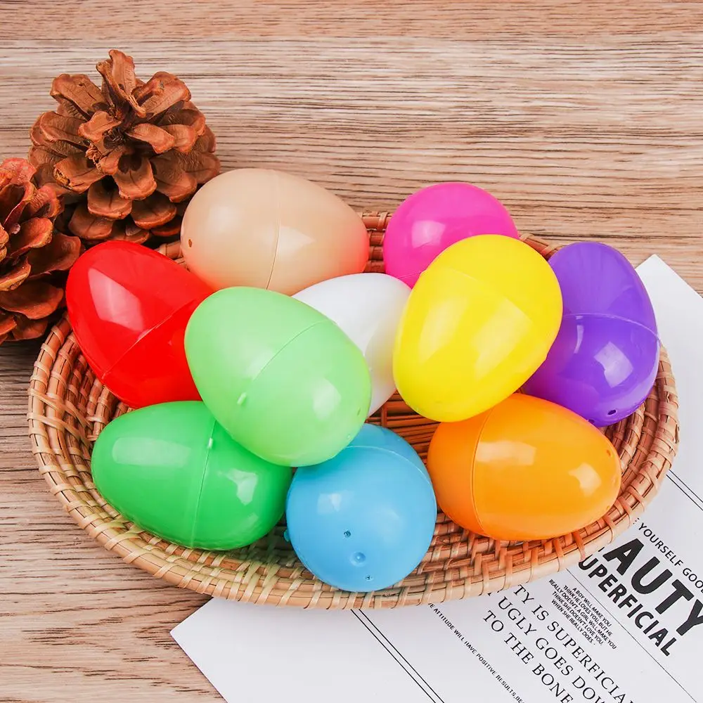 

5pcs Games Crafts Add Treats Easter Decor Decoration Fillable Egg Party Decor Plastic Easter Eggs