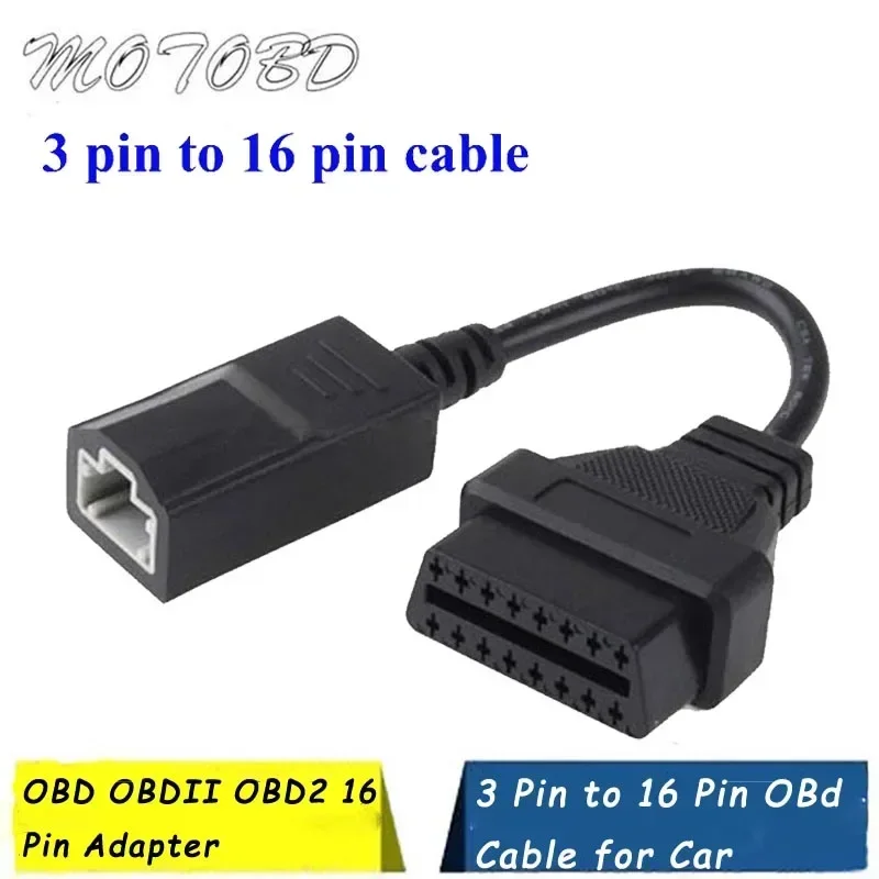 

Горячая Распродажа OBD 2 кабель для Honda 3pin OBD1 адаптер OBD2 OBDII Для Honda 3-контактный до 16-контактный разъем совместимый диагностический инструмент новый
