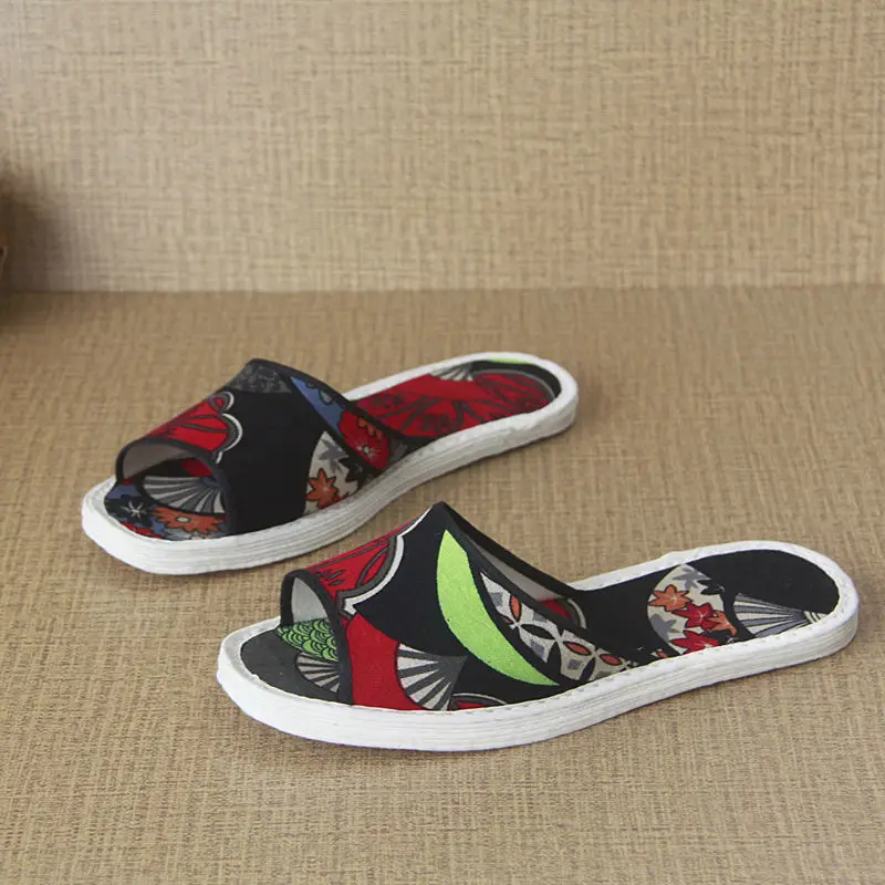 

Men's and Women's Home Thousand-storey Cloth Shoes Spring Home Lovers' Floor Cloth Slippers Women's Fashion Comfort