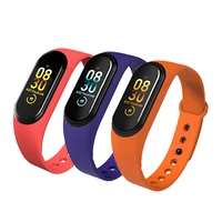 m4 smart bracelet color screen message health pedometer heart rate sports bracelet multi functional mens and womens watch