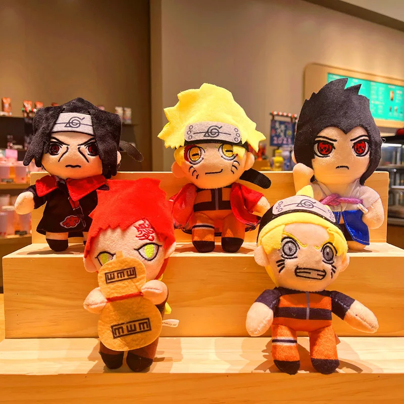 

Anime Naruto Plush Doll Naruto Uchiha Itachi Kakashi Nine-tailed Cartoon Plush Toy Boy Birthday Gift Bag Home Decor Keychain