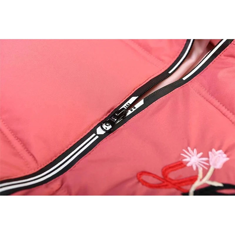 Girls' Winter Cotton Padded Clothes New Medium Length Big Children's Warm Cotton Padded Jacket