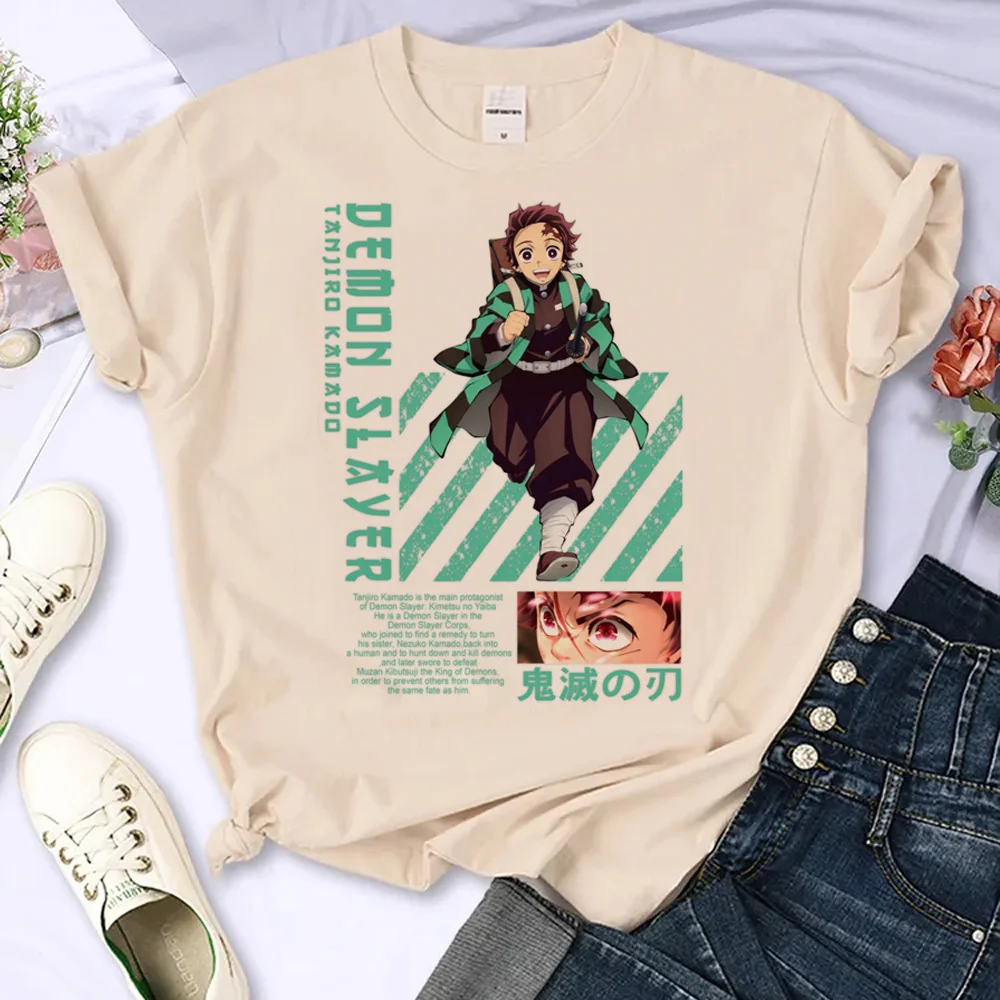 

Женская футболка с рисунком из аниме «рассекающий демонов», Kimetsu No Yaiba