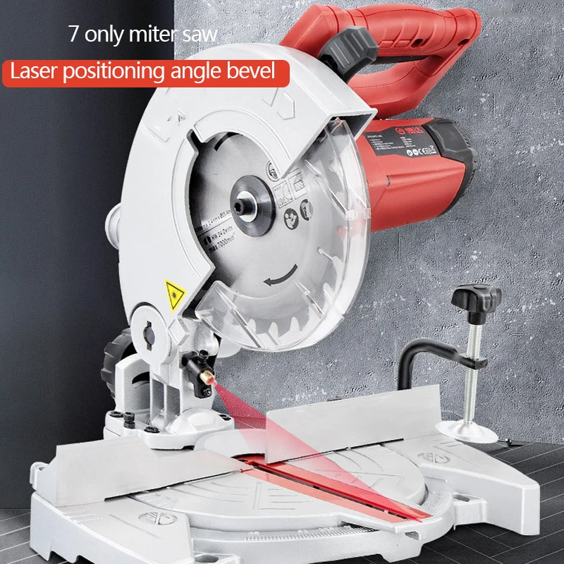 7 Inch Multi-Function Wood Cutting Machine Miter Saw Machine Multi-Angle Cutting Machine Laser Positioning Aluminum Saw Machine