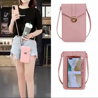 2022 phone purse crossbody bags women handbags touch screen pu leather card holders fashion shoulder messenger bag clutch wallet