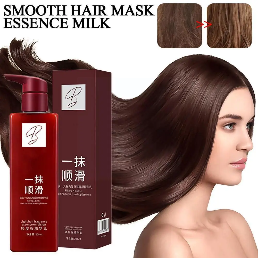 

Smooth Hair Mask Essence Repairs Hot Dyed Irritable Treatment Milk Magic Perfume Moisturizes Care Hair Cream Steam-Free Hai B0V9