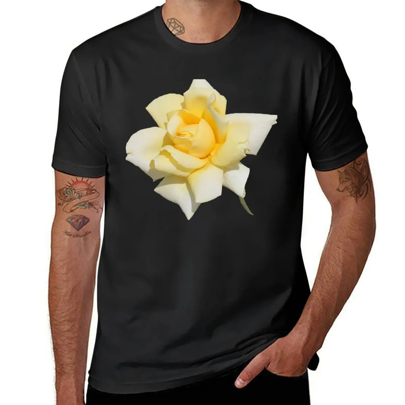 Светлая роза на бледно-зеленой футболке блузка Спортивные фанаты топы мужская