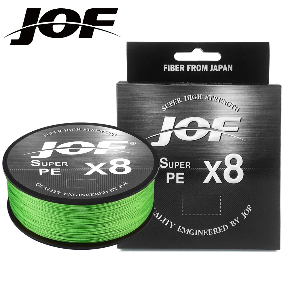 

JOF 150M 300M 500M PE Braided Fishing Line 8 Strands 15-100LB Multifilament Fishing Line for Carp Fishing Wire for All Fishing