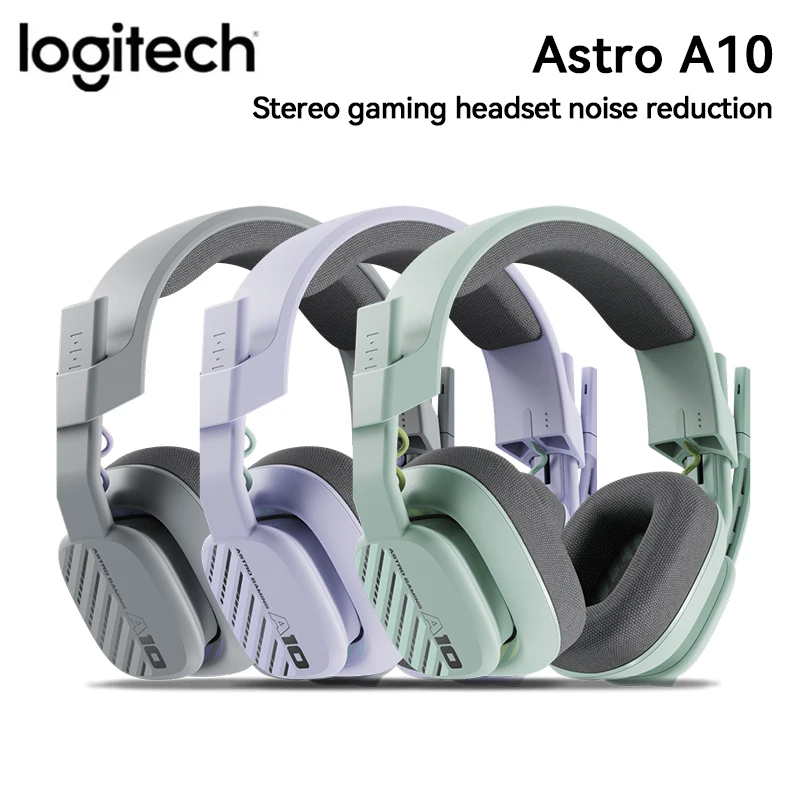 Logitech G Astro A10 Gaming Headset Upgrade Head-Mounted Microphone Stereo Noise Reduction Over-Ear Headphone For Gamer