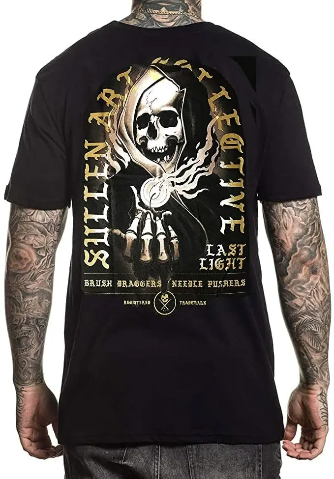 Фото Футболка Sullen Last Light Grim Reaper Skeleton Death Gothic Art Tattoos SCM2865 №1
