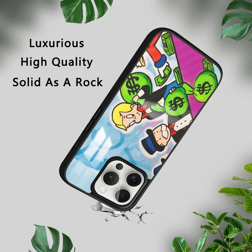 Аниме доллар Alec M-Монополия чехол для телефона iPhone 16 15 14 13 12 11 Pro Xs Max Mini Plus Celulares