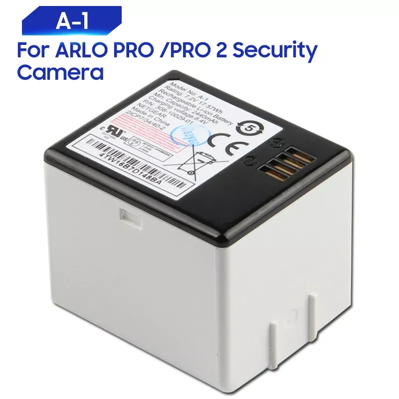 

Replacement Battery For ARLO PRO /PRO 2 Security Camera VMA4400 VMS4230P NETGEAR A-1 Genuine Battery 2440mAh