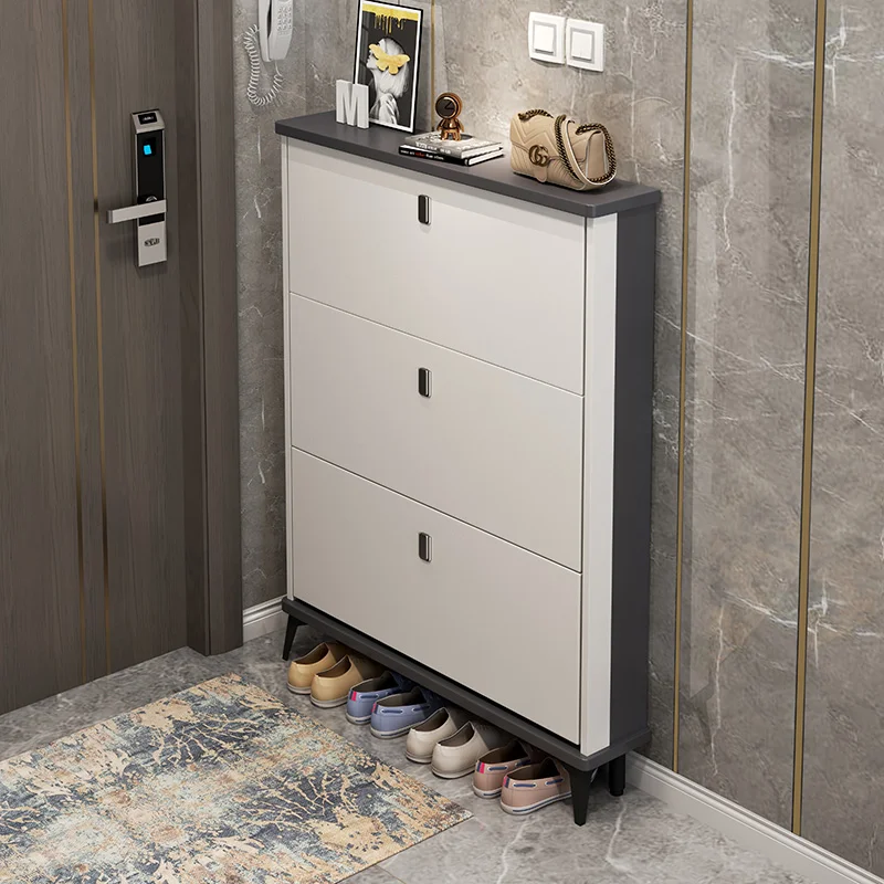

Black Modern Shoe Rack Storage Space Saving Multi Layer Assembled Shoe Racks Cabinet Dust Proof Zapatero Entrance Furniture
