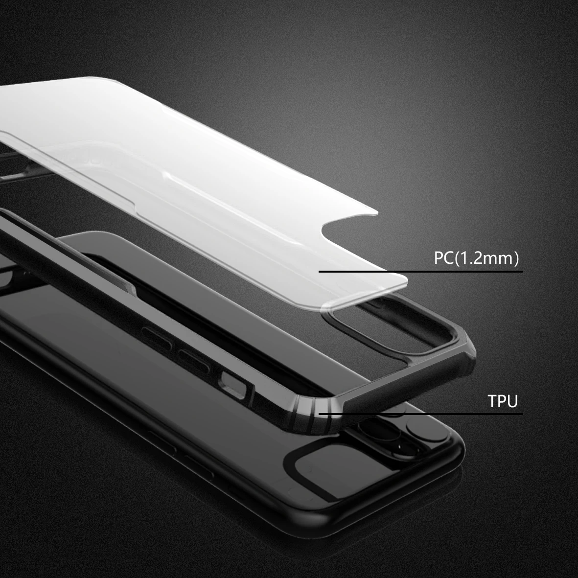 Для itel P65 P55 Plus P55+ NFC P55T RS4 A70 A60S A50 S24 S23 S23+ Прозрачный чехол для защиты от падения 05