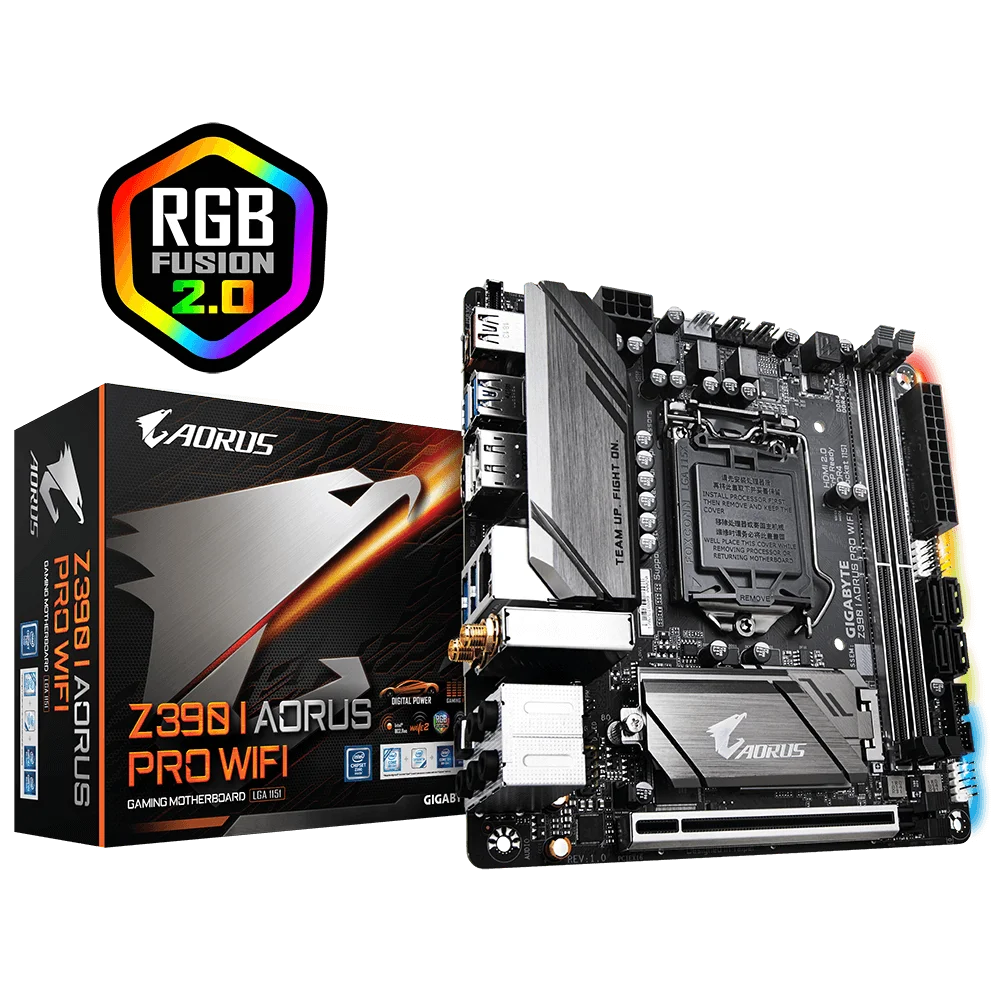 

For Gigabyte Z390 I AORUS PRO WIFI LGA 1151 DDR4 32GB PCI-E 3.0 Mini-ITX Desktop Motherboard Intel 8th 9th Gen Core i9/i7/i5/i3