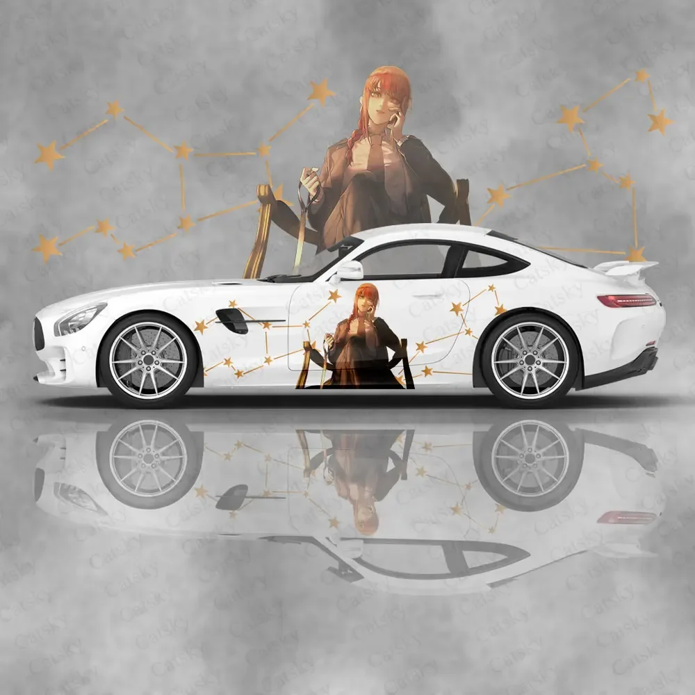 Пользовательские аниме Makima (Человек-бензопила) автомобильные аксессуары