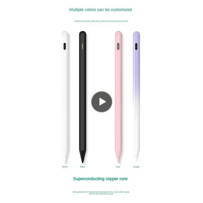 

Pom Nib For Apple Screen Display Power Smart Pen Tilt Pressure Stylus Pen 166mm Magnetic Attraction Charging Key