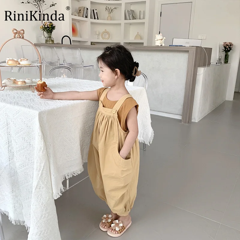 

RiniKinda 2022 New Children Toddler Boys Kids Solid Overalls Suspender Trousers Casual Baby Bib Pants Solid Outwear