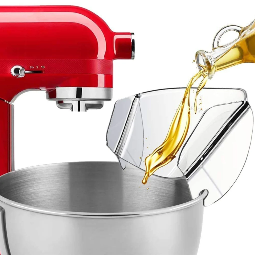 

1 PCS Bowl Pouring Shield Tilt Head Parts Splash Guard For KitchenAid 4.5/5/6QT Stand Mixers Sturdy Anti-Splattering