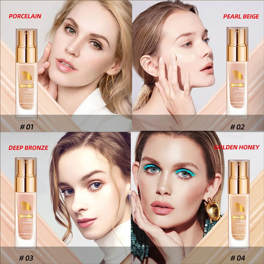 

Women Makeup Foundation-Liquid Efficient Brightening Moisturizing Cream Face Makeup Supplies