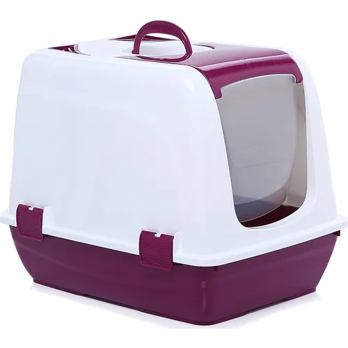 Milo закрытый туалет для кошек фуксия прочный качественный Тренировочный Набор