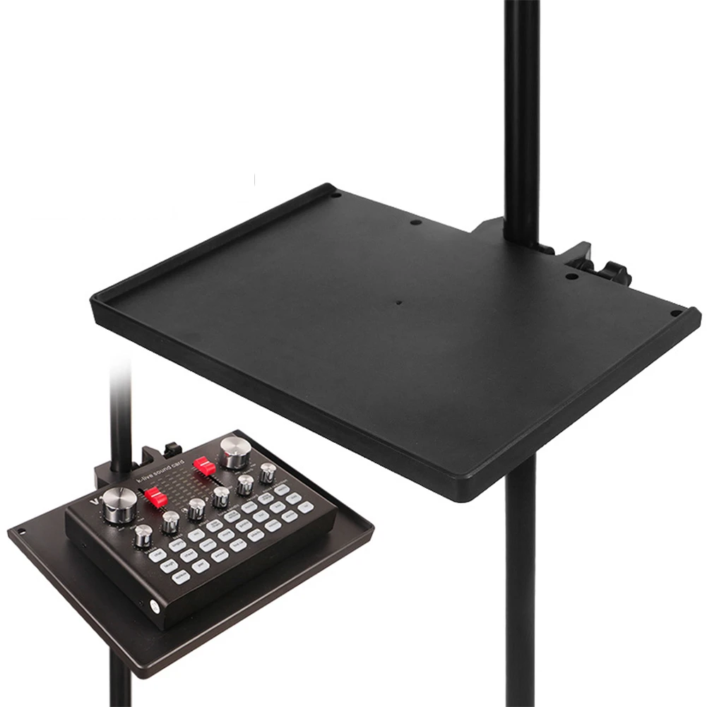 

Universal Microphone Stand Soundcard Tray Clip Holder Sound Card Tray For Live Tripod Bracket Mic Holder Accessories