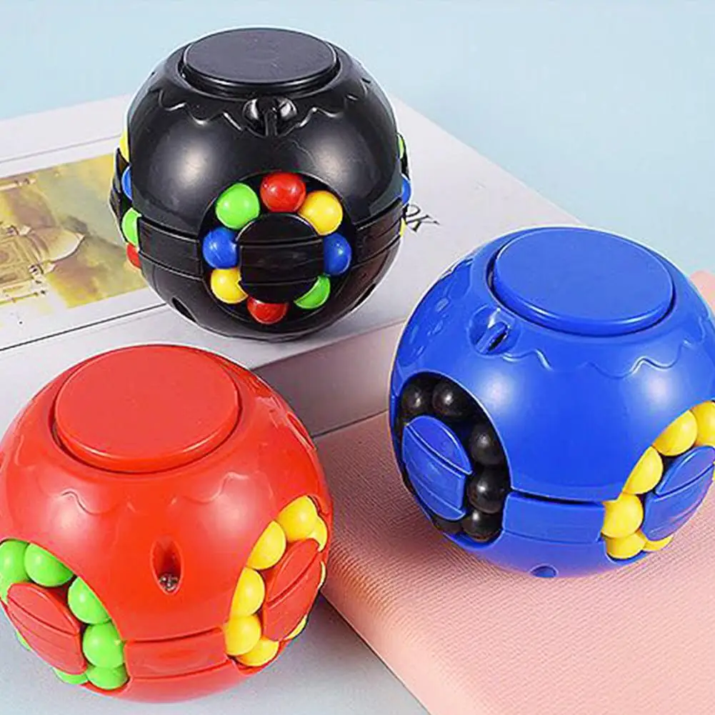 

2022 Moonbiffy Rotating Magic Bean Fidget Toys for Anxiety Desk Toy Stress Relief Autism Infinity Cube Sensory Toys Kids Adult