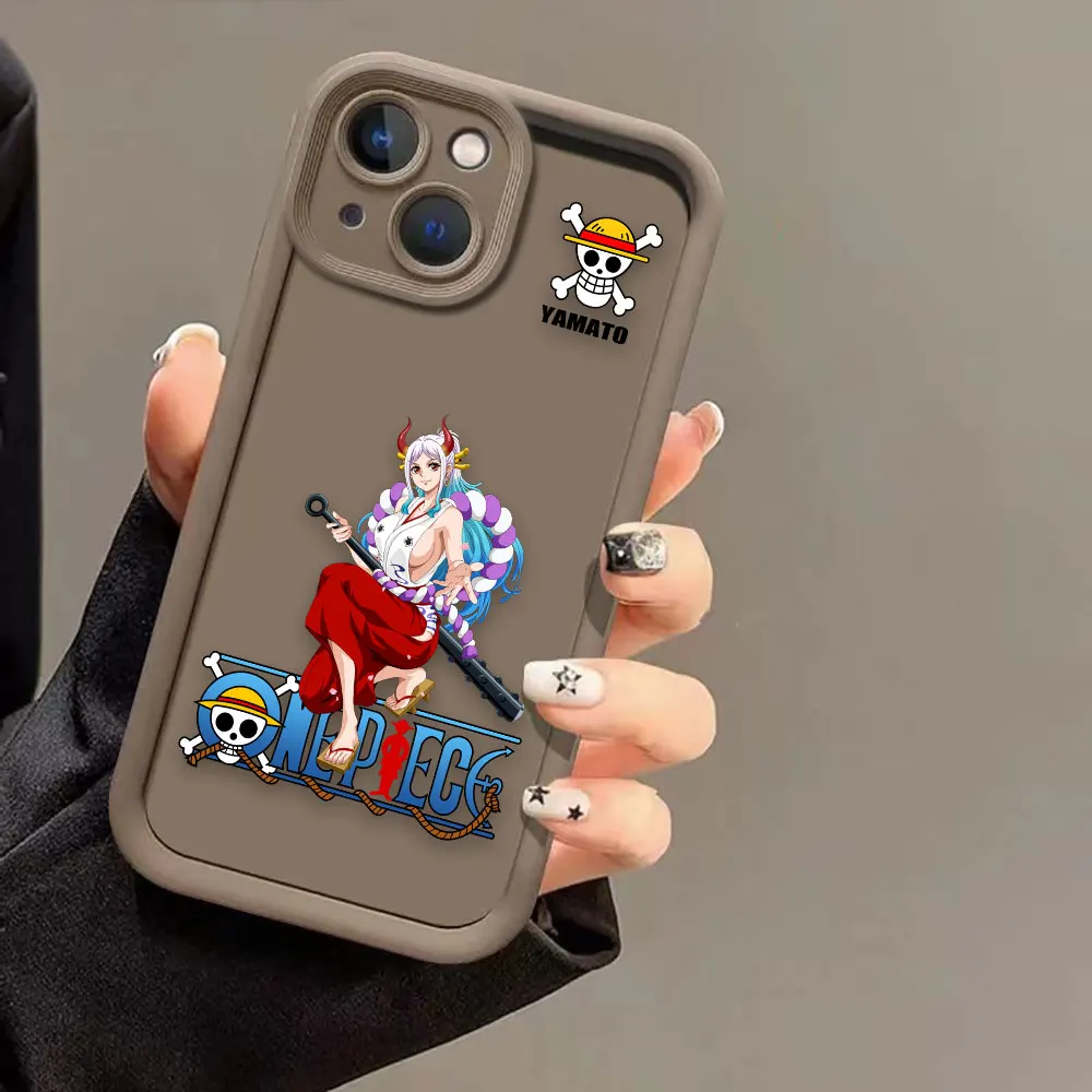 Фото Чехол для телефона One Piece с Луффи, Робином, Ямато для iPhone Apple 17 AIR 16 16E 11 12 13 14 15 8 7 SE X XS XR Plus Pro Max №4