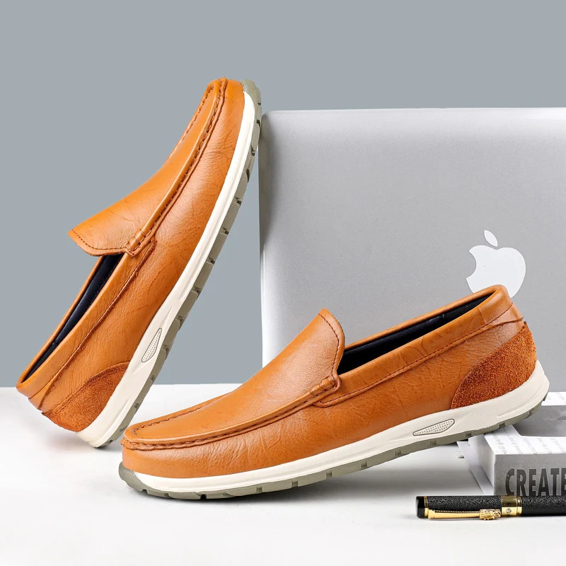 

Formal Dress Men Casual Shoes Fashion Men Shoes Genuine Leather Men Loafers Moccasins Slip on Men's Business Driving Loafers