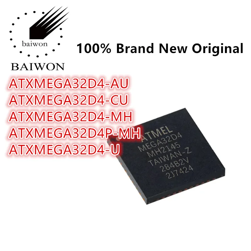 

100%New Original ATXMEGA32D4 Series ATXMEGA32D4-AU ATXMEGA32D4-CU ATXMEGA32D4-MH ATXMEGA32D4P-MH ATXMEGA32D4-U Memory IC Chip