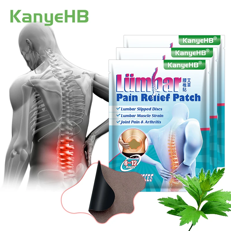 

36pcs=3bags Lumbar Spine Pain Relief Plaster Wormwood Extract Patches Lumbar Vertebra Arthritis Joint Ache Herbal Stickers A1224