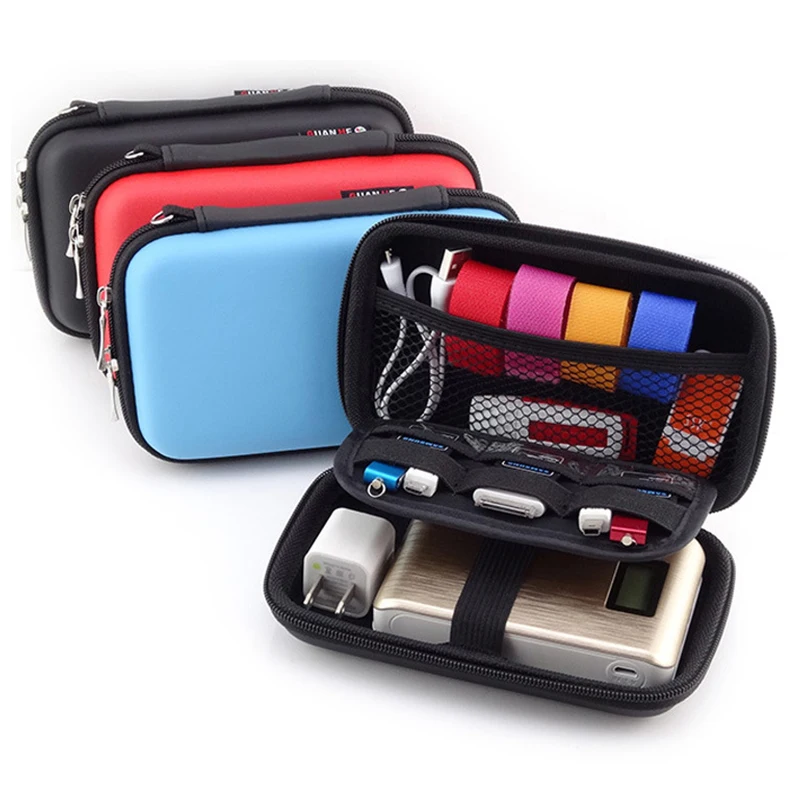 

Women Cosmetic Bag Cosmetics Portable Earphone Cable USB Digital Gadgets Organizer Storage Makeup Bag Suitcase Mobile Kit Case