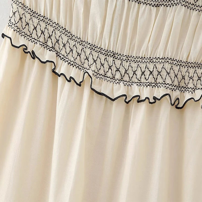 Koekop женское модное сетчатое платье с кисточками в винтажном стиле