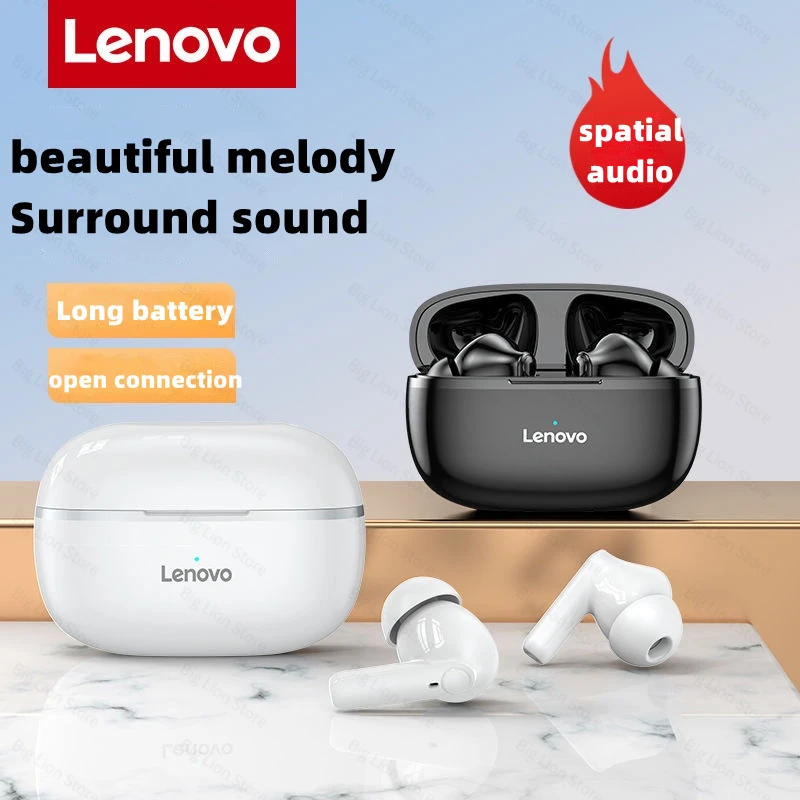 

Original Lenovo 2022 TWS Earphone Wireless Bluetooth Headphones IPX5 Waterproof Sports Gaming Headset Hifi Stereo With Micphone
