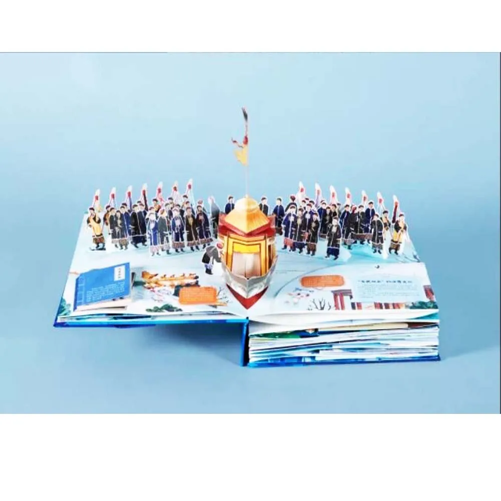 Cena 1 Książka/paczka Chińska Wersja Otwarta Chińska Książka Pop-up Z Lodem I śniegiem 3d