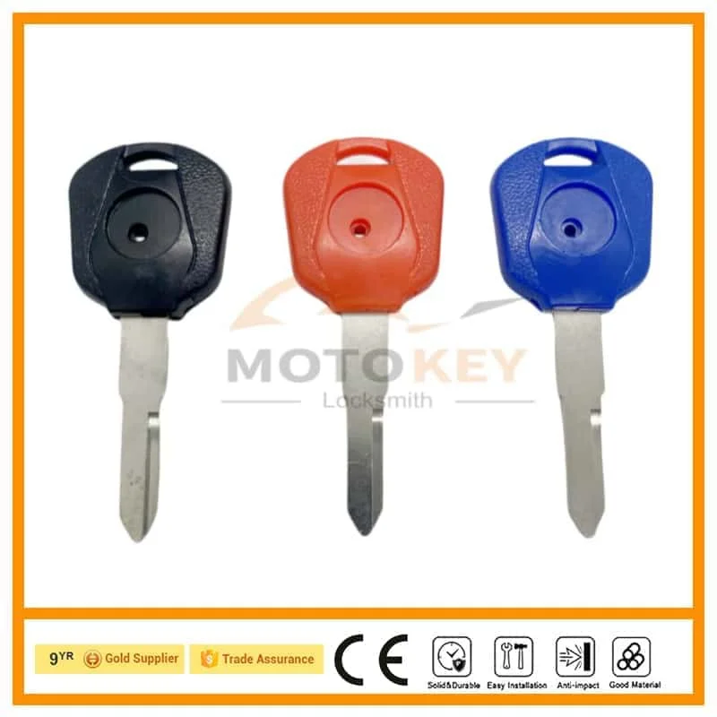 Фото Для HONDA CBR17 CBR19 CBR22 CBR23 CBR29 VFR30 CB400 CB 400 пустой ключ для мотоцикла, замена необрезанных ключей GL1800, съемный чип №1