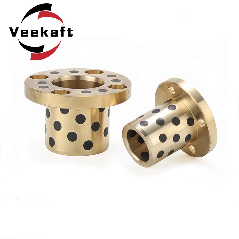 

1Pcs MPKZ 40,50mm Inside Diameter Short Head Bolts Thrust Countersunk Flanged Brass Impregnated Graphite Oilless Bushing Linear