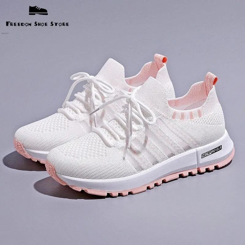 

Trainers Female 2023 Summer New Breathable Mesh Surface Casual Hundred Running Women's Shoes Single Shoes