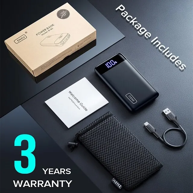 

Portable Charger 20000mAh 22.5W PD3.0 QC4.0 Fast Charging Power Bank Phone Battery Pack for iPhone 13 12 11 Samsung Xiaomi